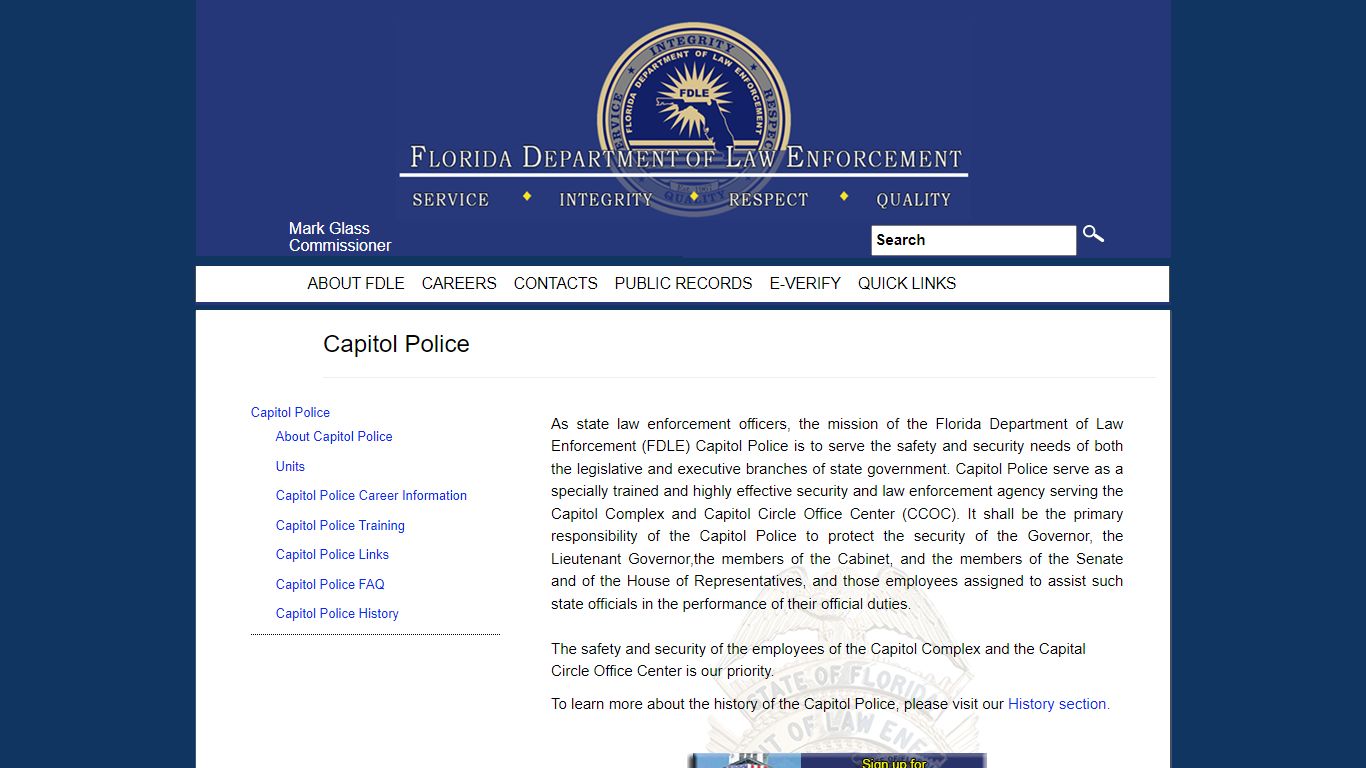 Capitol Police - Florida Department of Law Enforcement